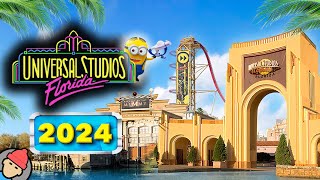 Universal Studios Florida RIDES amp ATTRACTIONS 2024  Universal Orlando Resort [upl. by Lekkim563]