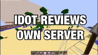 When an idot reviews his own server Skeppy first video [upl. by Sirraf]