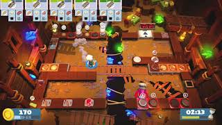 Overcooked 2 Level 25 2 Players 3 Stars [upl. by Dixil153]