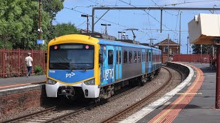 Metro Trains Melbourne Trains at Brighton Beach [upl. by Nnylarak]