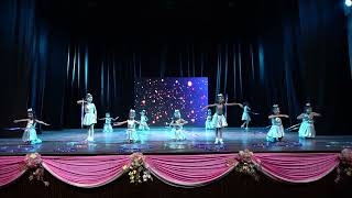 lil mermaids on stage with a beautiful hula hoop performance best hoopla performance by kids [upl. by Onairpic940]