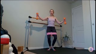 My Barre Fitness Practice with Foam Rolling  October 8 2024 elenasbarre [upl. by Cherye]