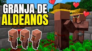 COMO HACER una GRANJA de ALDEANOS en Minecraft 1182  Tutorial [upl. by Sumerlin]