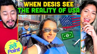 SLAYY POINT  When Desis See The Reality of USA Chicago REACTION [upl. by Nauqahs]