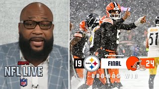 NFL LIVE  quotCleveland is sleeper contenderquot  Swagu slams Mike Tomlin after Steelers loss to Browns [upl. by Adiari]