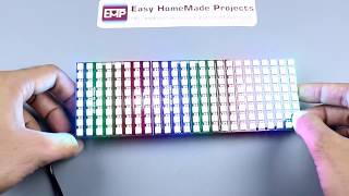 How to Make RGB Scrolling Text Display Using NeoPixel Matrix [upl. by Halludba]