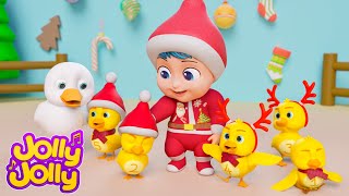 LIVE🔴🎄🎁Five Little Ducks for Christmas🎁🎄 More  Jolly Jolly amp Animals  Best Kids Songs [upl. by Yhotmit]