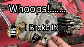 Honda CT70 K1  video 2 disassembly…and broken parts [upl. by Pauiie]