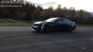 NEW Cadillac CTSV vs Mercedes SL600 V12 BiTurbo with ECU tune and decat 550 RWHP [upl. by Kashden]