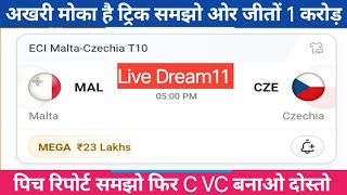 MAL vs CZE Live l Live MAL vs CZE Dream11 Team l Live MAL vs CZE Dream11 Prediction I Live T10 Match [upl. by Rosina718]