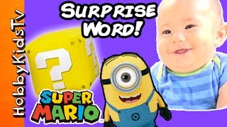 Super Mario SURPRISE Word with a Minion [upl. by Tnomad]