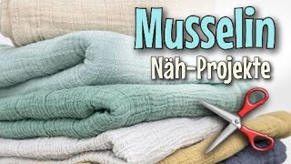 😯 4 einfache Projekte für Babys amp Kinder aus Musselin 🤩  Nähen ohne Schnittmuster  Nähtinchen [upl. by Thaddeus734]