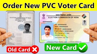 Voter card replacement  Voter card reprint kaise kare  How to OrderApply PVC Voter id Card Online [upl. by Haldi]