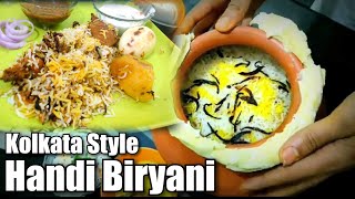 Chicken Handi Biryani at home Kolkata Style  Chicken Dum Biryani  Clay pot biryani [upl. by Engedi]