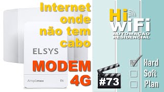 ELSYS Modem 4G Externo Amplimax Fit  Internet onde não tem cabo  Automação Residencial 73 [upl. by Lihas]