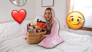 Surprising My Sick Girlfriend With A Spooky Basket [upl. by Lleddaw]