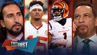 Mahomes responds to Chase’s bold AFC statement Chiefs vs Bengals preview  NFL  FIRST THINGS FIRST [upl. by Seravat]