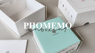 UNBOXING  Phomemo M02 Printer 🌿 how it works demo overall thoughts [upl. by Benia]