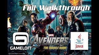 The Avengers  The Mobile Java Game Gameloft 2012 year FULL WALKTHROUGH [upl. by Takakura]