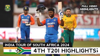 India vs South Africa 4th T20 Full Match Highlights 2024  IND vs SA 4th T20 2024 Full Highlights [upl. by Ydnew]