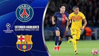 PSG vs Barcelona Extended Highlights  UCL QuarterFinals 1st Leg  CBS Sports Golazo [upl. by Nnylanna]