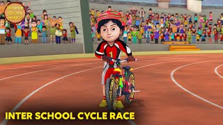 Inter School Cycle Race  Shiva Ep 5  Shiva Action Story  New Animated Story  Boonie Bears Hindi [upl. by Fawcett]