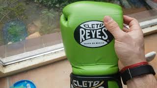 Cleto Reyes training gloves in lime green [upl. by Eilzel]