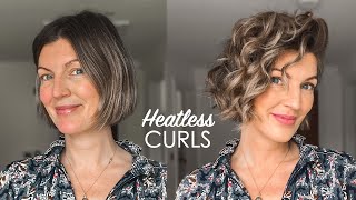 Heatless Curls For SHORT Hair  Shonagh Scott [upl. by Mari]