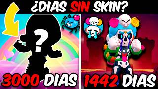 ¿CUÁNTO lleva CADA BRAWLER SIN una SKIN 😨🤡  Brawl Stars  Cloudy BS [upl. by Kcirdehs584]