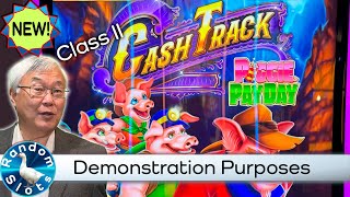 Cash Track Riggie Pay Day Class II Slot Machine [upl. by Hnaht]