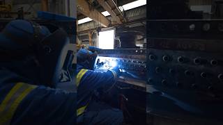 TIGwelding tubesheet joints on a coverplate header box welding tigwelding welder welding yeg [upl. by Enihpets]