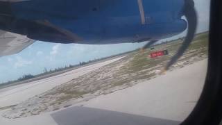 Bahamasair ATR 42600 Taxi and Takeoff in Freeport [upl. by Ajidahk895]