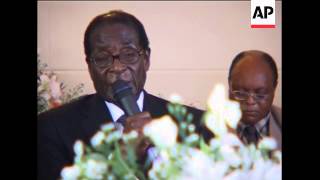 Wake for PM Tsvangirais wife Susan President Mugabe attends sots [upl. by Alleusnoc314]