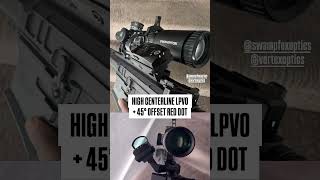 High centerline LPVO  45° offset red dot [upl. by Lrig486]