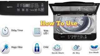 How To Use Panasonic Washing Machine Full auto [upl. by Kylander]