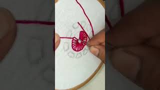 Buttonhole Stitch Hand Embroidery Tutorial handembroidey embroidery [upl. by Chandra]