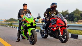 Kawasaki Ninja ZX10R Vs Bmw S1000RR  Two Beast In Single Frame [upl. by Wey948]