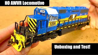 HO Scale Unstoppable Locomotive Unboxing  AWVR 1206 [upl. by Nelloc145]