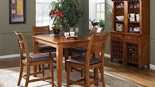 Klaussner Furniture Urban Craftsmen 5piece Dining Set with Dining Chairs [upl. by Aisatan]