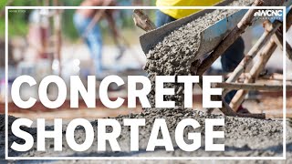 Concrete shortage slowing down construction [upl. by Eniamirt]