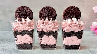 Oreo and berry no bake dessert cups Dessert in 10 minutes Easy and Yummy [upl. by Walling]