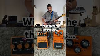 Stacking Pedals Boss DS1w Waza Into The Boss DS2 Turbo Distortion [upl. by Us]