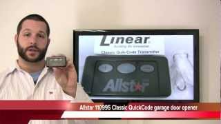 Allstar 110995 Classic QuickCode garage door opener  wwwReplacementRemotescom [upl. by Lazaruk]