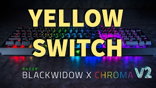 Razer Yellow Switch Noise VS Blue Switch [upl. by Eidak]