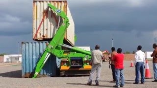 Container Stacken Sideloader at Lubumbashi DR Congo [upl. by Nylear]