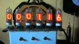 Nixie clock with DCF77 controll german [upl. by Tenej]