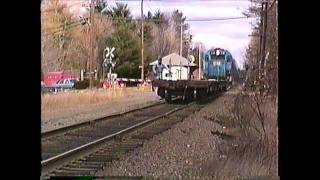 BampM blue GP402 316 on Haverhill MA switcher 03191991 [upl. by Ema]