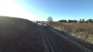 Another Local Train at East Carstairs on 201120 on Calf Visinse 3d VR180 [upl. by Niela]