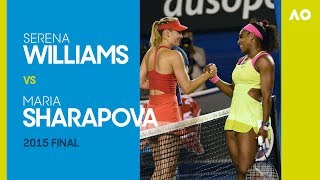 Serena Williams v Maria Sharapova  Australian Open 2015 Final  AO Classics [upl. by Sualkcin113]