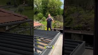 Action 🎬 Réaction veranda menuiserie renovation batiment pergola [upl. by Okiek]